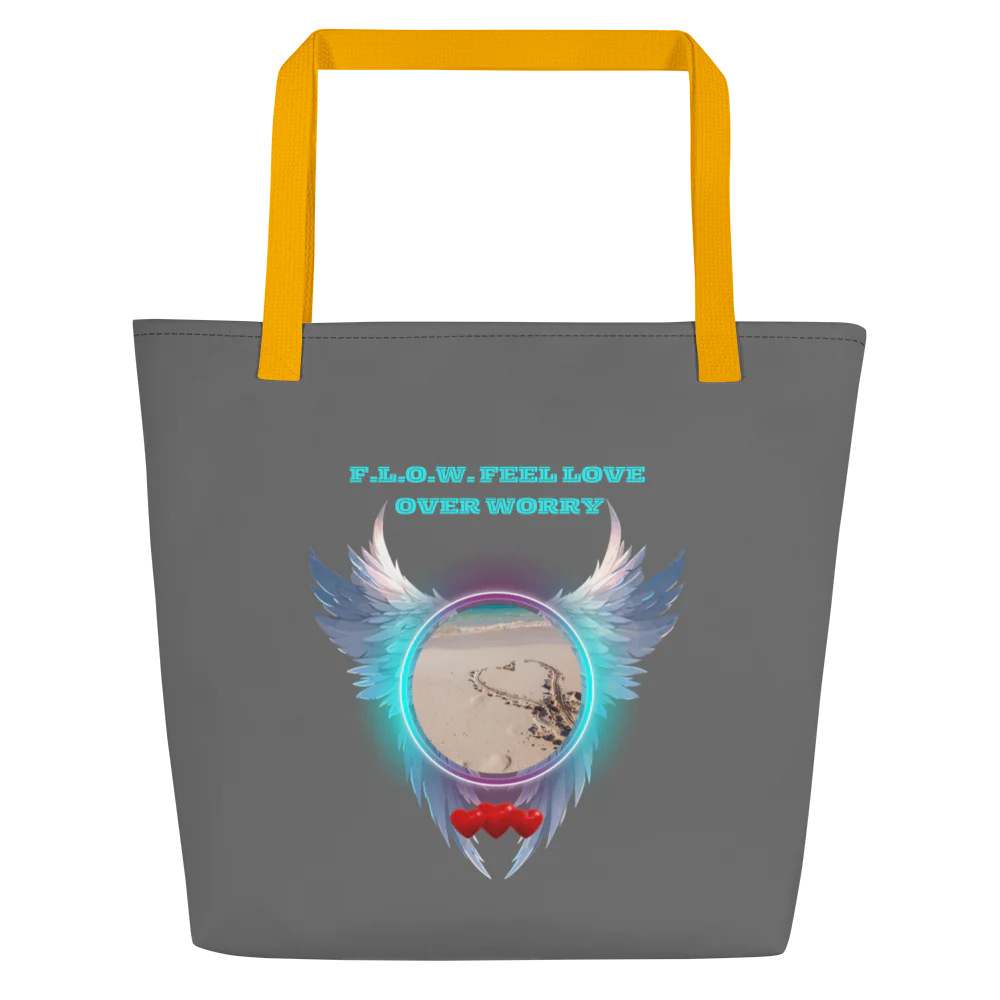 F.L.O.W. © Large Tote Bag w/ Pocket