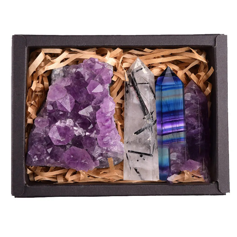F.L.O.W. © Amethyst Natural Crystal Exquisite Gift Box