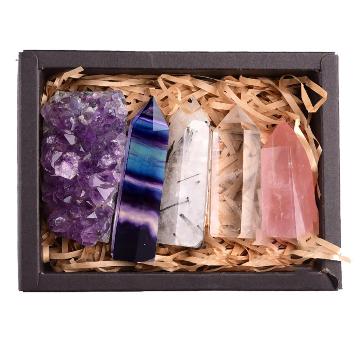 F.L.O.W. © Amethyst Natural Crystal Exquisite Gift Box