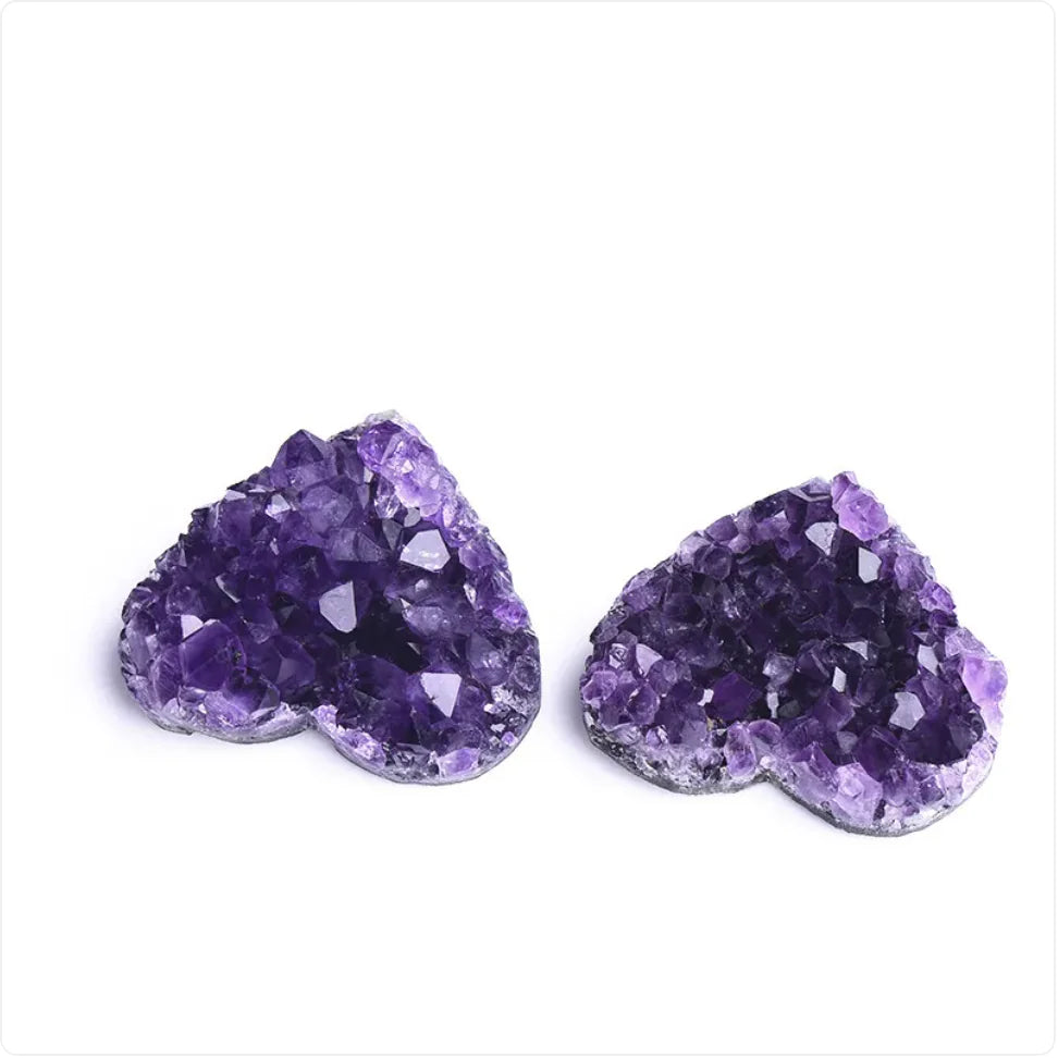 F.L.O.W. © Natural Heart-Shaped Uruguay Amethyst Cluster
