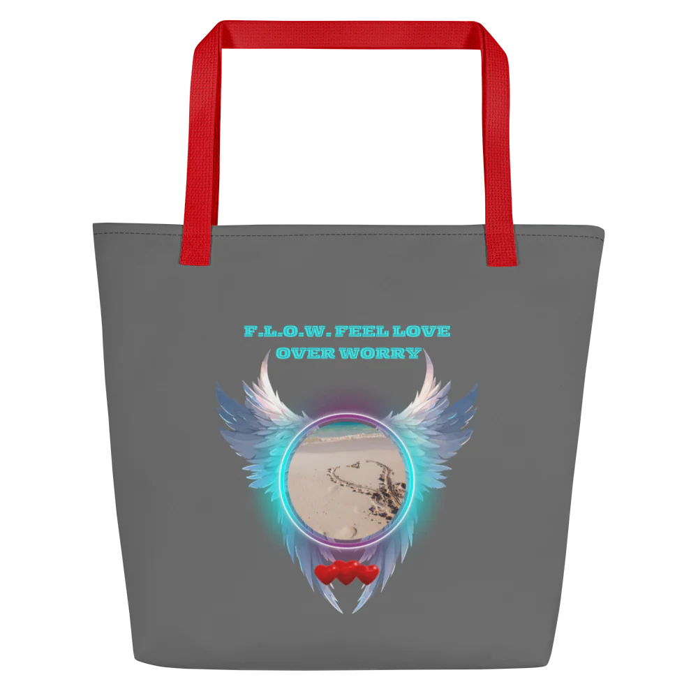 F.L.O.W. © Large Tote Bag w/ Pocket