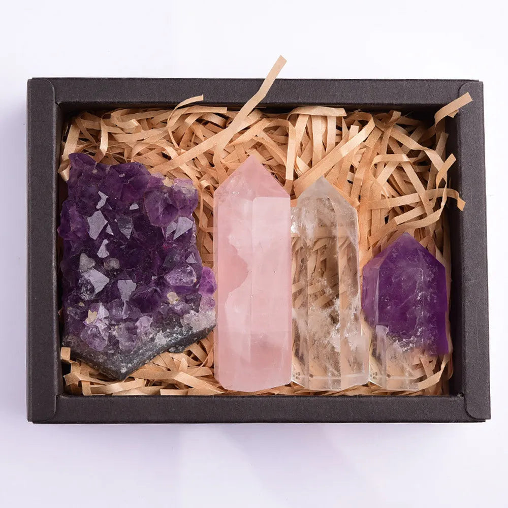 F.L.O.W. © Amethyst Natural Crystal Exquisite Gift Box