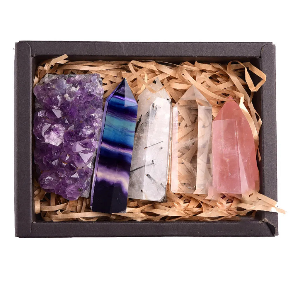 F.L.O.W. © Amethyst Natural Crystal Exquisite Gift Box