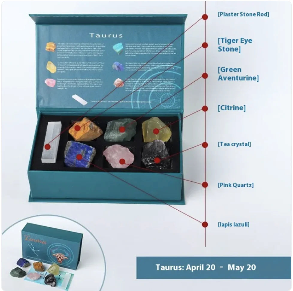 F.L.O.W. © Zodiac Natural Crystal Stone Set