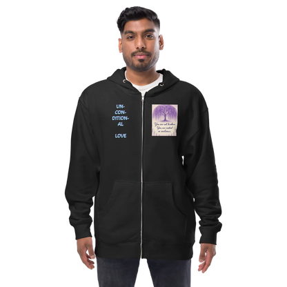 F.L.O.W. © Unisex Fleece Zip Up Hoodie
