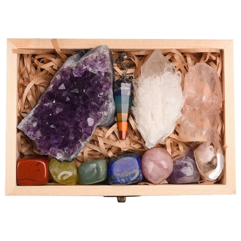 F.L.O.W. © Amethyst Natural Crystal Exquisite Gift Box