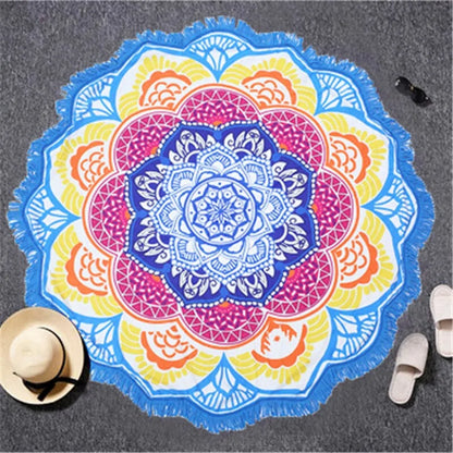 F.L.O.W. © Lotus Printed Beach Towel