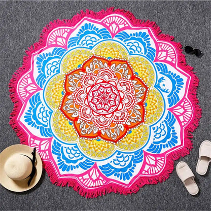 F.L.O.W. © Lotus Printed Beach Towel