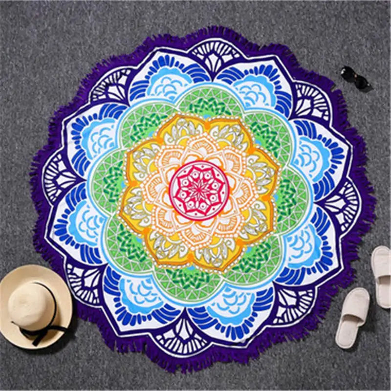 F.L.O.W. © Lotus Printed Beach Towel