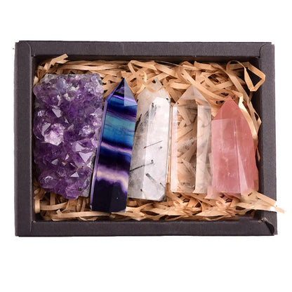 F.L.O.W. © Amethyst Natural Crystal Exquisite Gift Box