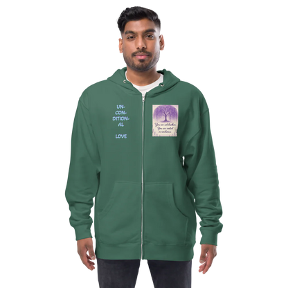 F.L.O.W. © Unisex Fleece Zip Up Hoodie