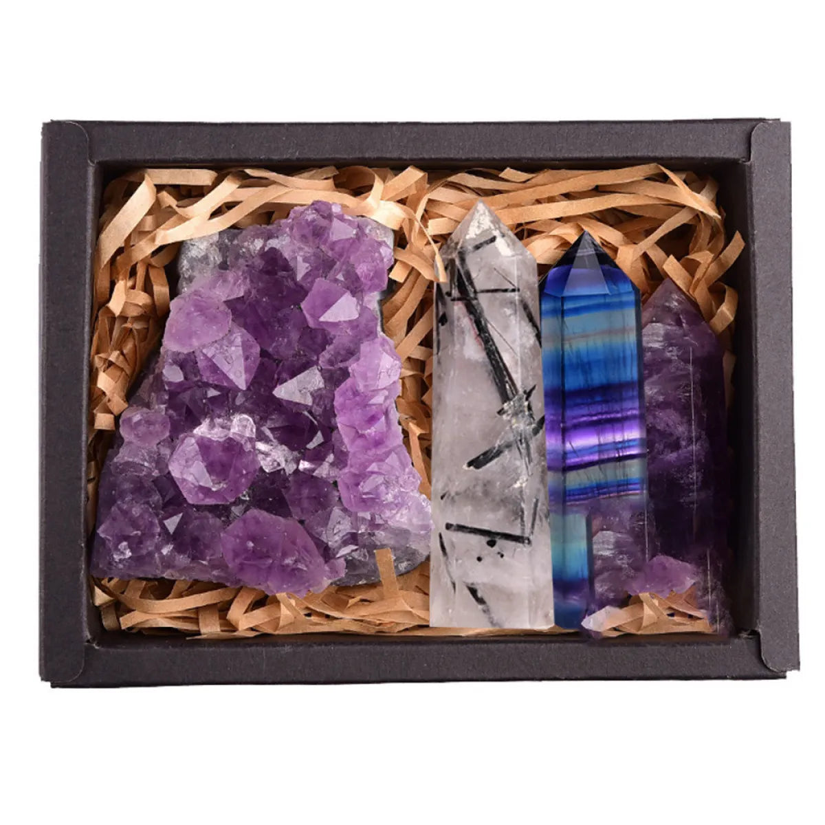 F.L.O.W. © Amethyst Natural Crystal Exquisite Gift Box