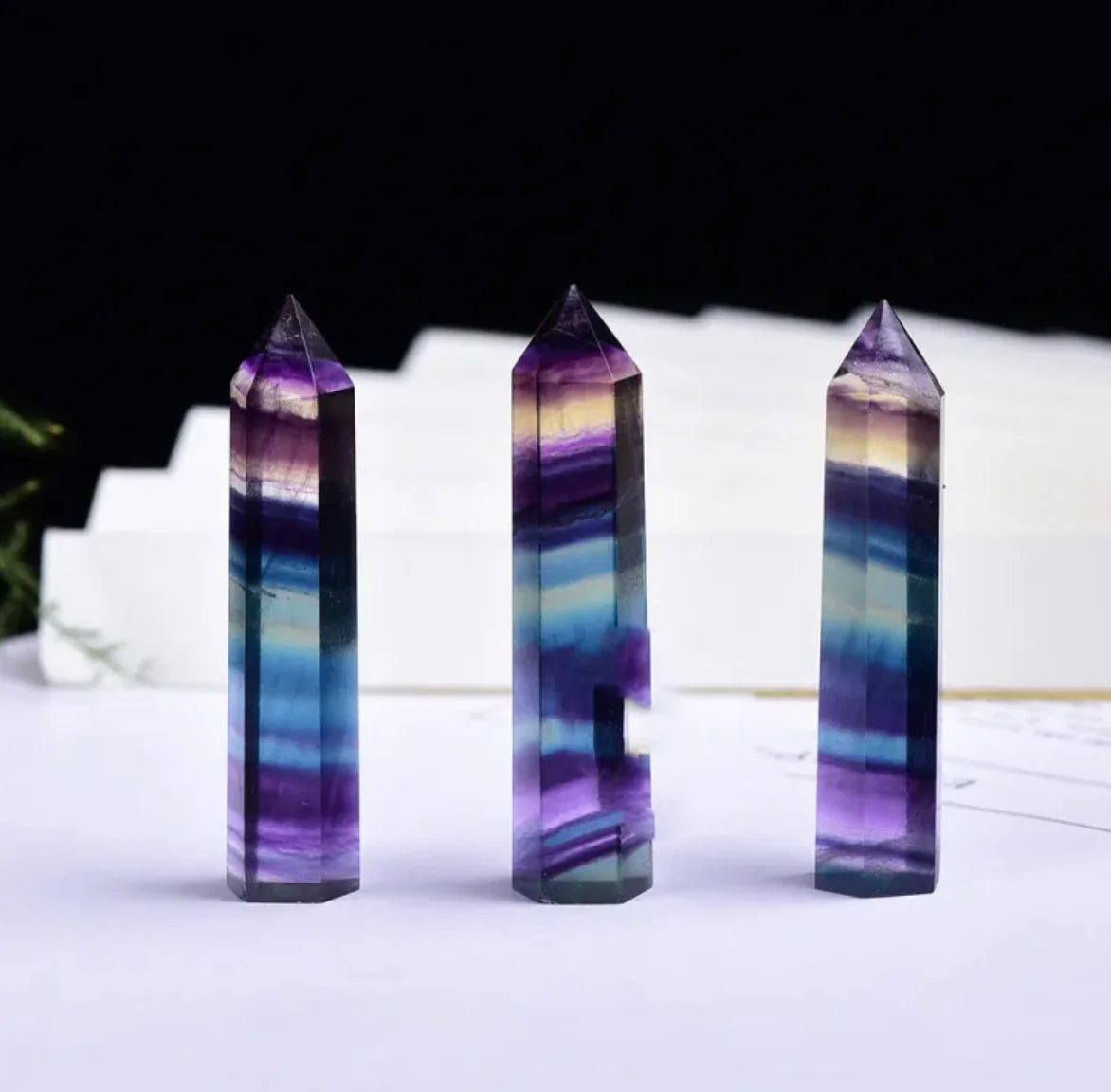 F.L.O.W. © Six-Sided Crystal Energy Column