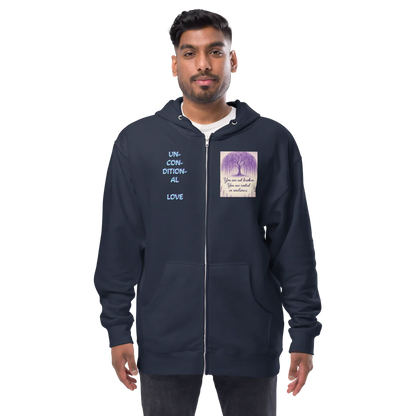 F.L.O.W. © Unisex Fleece Zip Up Hoodie