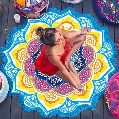 F.L.O.W. © Lotus Printed Beach Towel