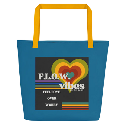F.L.O.W. © Large Tote Bag w/ Pocket